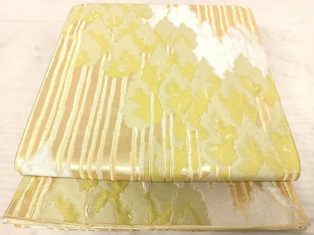 平和屋着物◎六通柄袋帯 樹林文 金銀糸 正絹 逸品 AAAY8571yx
