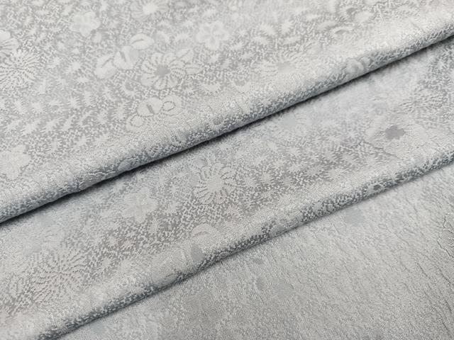平和屋着物●上質な色無地 辻が花地紋 暁鼠色 正絹 逸品 AAAY8609ph