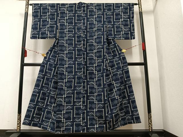 平和屋着物●上質な紬 松竹梅 正絹 逸品 AAAY8675ph