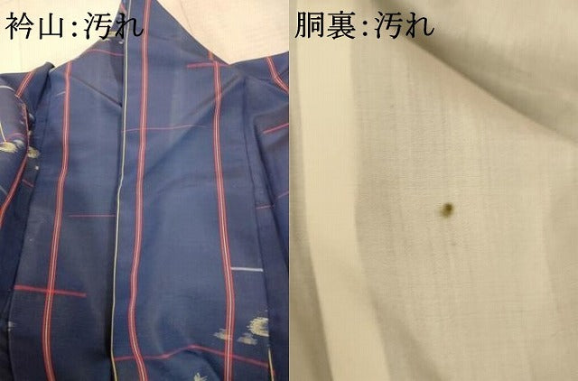 平和屋着物■上質な紬 絣模様 正絹 逸品 AAAY8702fw