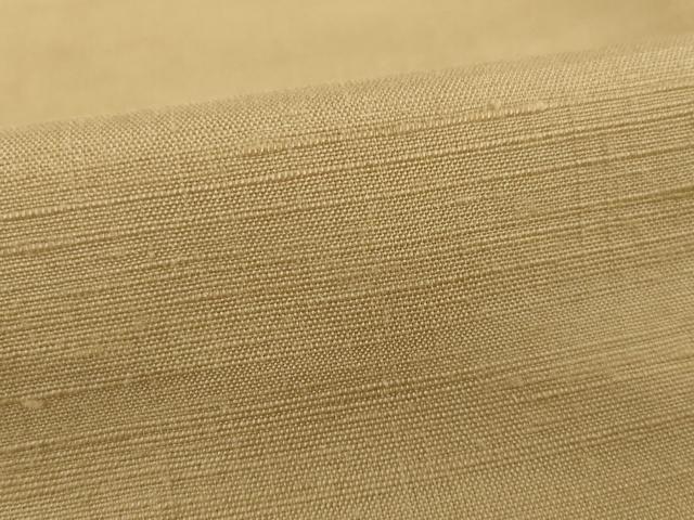 平和屋着物●上質な紬 色無地 飴色 正絹 逸品 未使用 AAAY9046ck