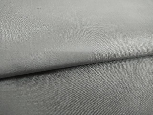 平和屋着物●上質な紬 色無地 錫色 正絹 逸品 未使用 AABH7031ck