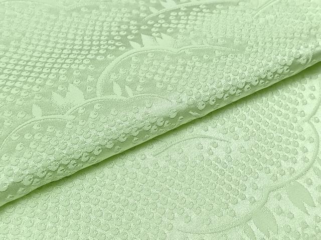 平和屋着物▽上質な色無地 単衣 風景地紋 夏虫色 正絹 逸品 AAAY9429jh
