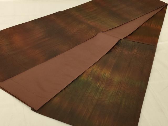 平和屋着物◎六通柄袋帯 樹林文 正絹 逸品 AAAY9748ou