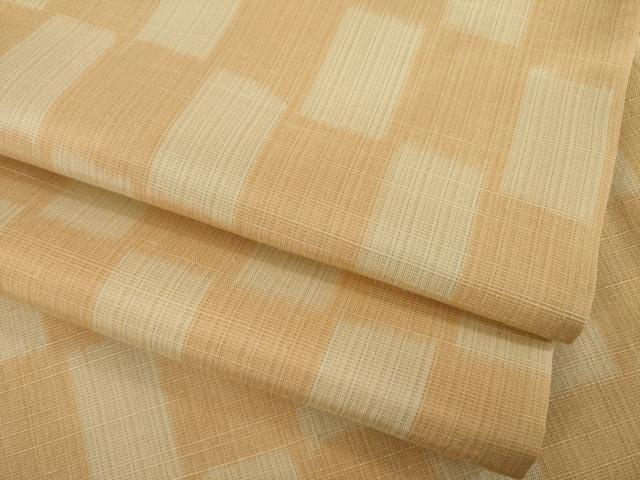 平和屋着物●上質な紬 市松文 東武百貨店扱い 正絹 逸品 AAAY9769ck