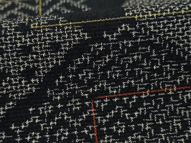 平和屋着物●本塩沢 亀甲文 正絹 逸品 AAAY9810ck
