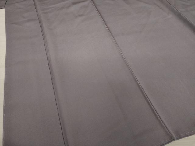 平和屋着物●京友禅 米沢新之助 色無地 鳩羽鼠色 正絹 逸品 AAAY9812ck