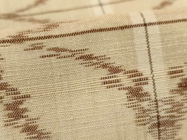 平和屋着物●上質な紬 七宝文 正絹 逸品 AAAY9827ck