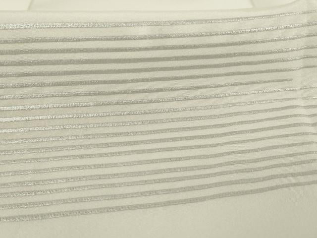 平和屋着物●長襦袢 袷 霞文 銀彩 正絹 逸品 未使用 AAAY9834ck