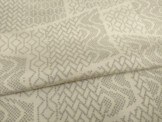 平和屋着物●上質な紬 亀甲文 正絹 逸品 AAAY9844ck