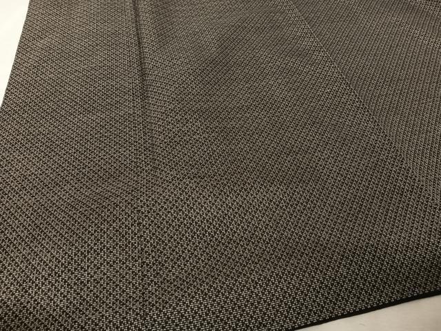 平和屋着物●男性 本場大島紬 アンサンブル カタス7マルキ 格子 正絹 逸品 AAAY9881np