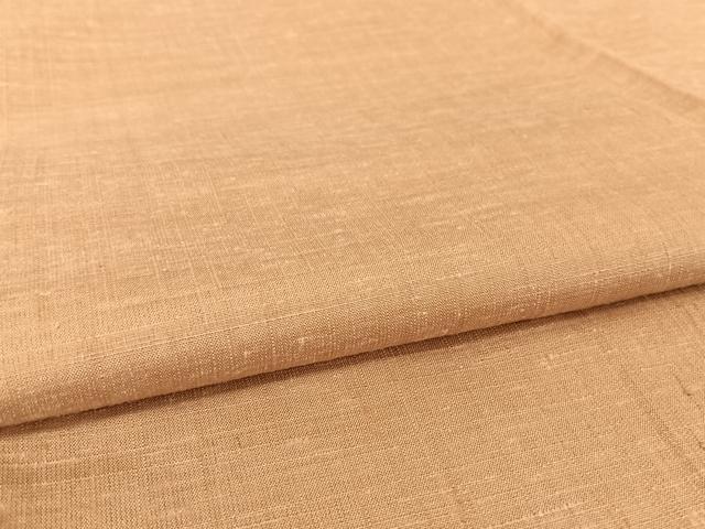平和屋着物●上質な紬 色無地 伽羅色 正絹 逸品 AAAY9976np