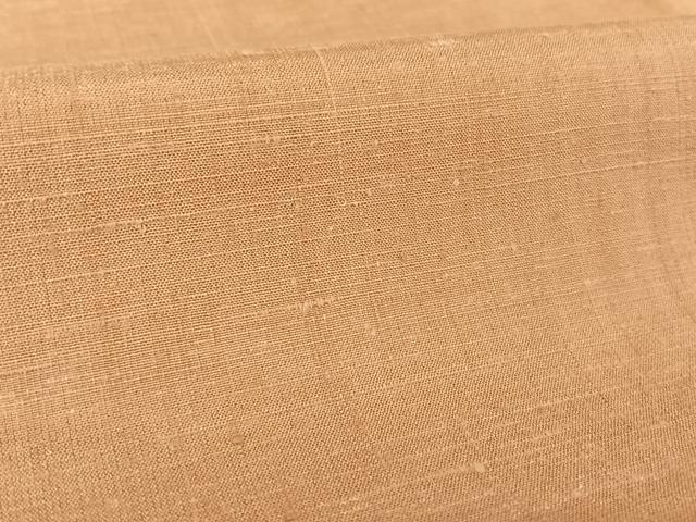 平和屋着物●上質な紬 色無地 伽羅色 正絹 逸品 AAAY9976np