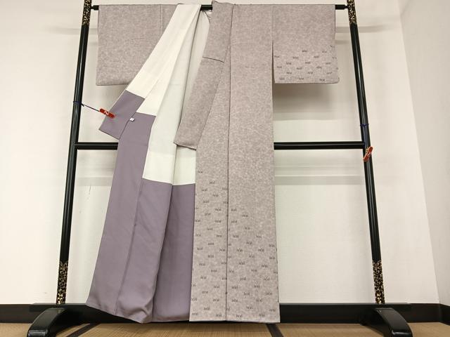 平和屋着物●摺り友禅の第一人者 吉田博 博匠 手描き 訪問着 桐 正絹 逸品 AAAZ0032zg