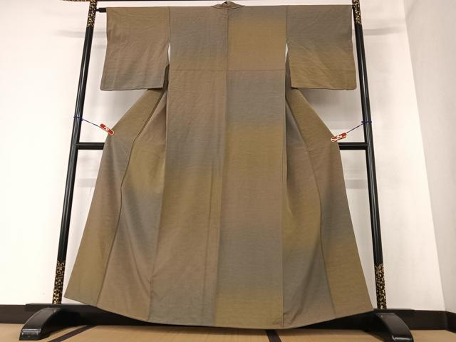 平和屋着物●上質な小紋 段暈し 正絹 逸品 AAAZ0043zg