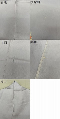 平和屋着物●訪問着 型染め 流水花文 杜若 正絹 逸品 AAAZ0092zg
