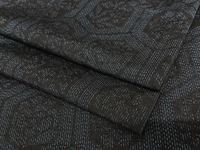 平和屋着物●結城紬 花亀甲文 正絹 逸品 AAAZ0129zg