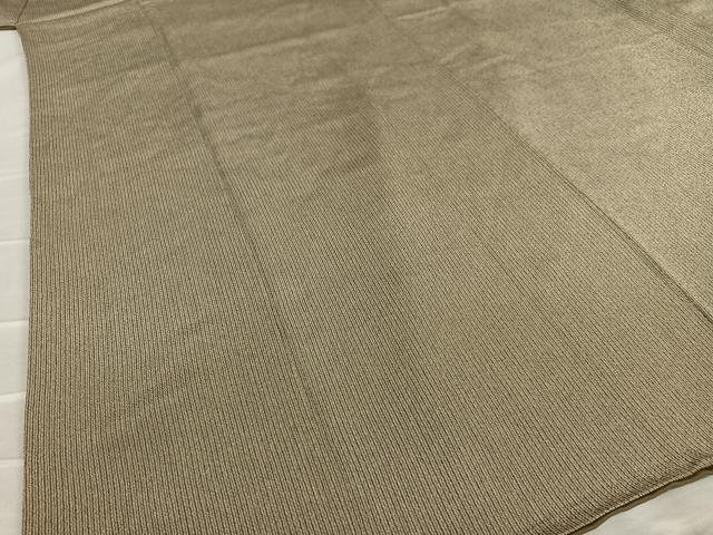平和屋着物●上質な小紋 縞 鬼しぼ縮緬 ゑり善扱い 正絹 逸品 AAAZ0209zg