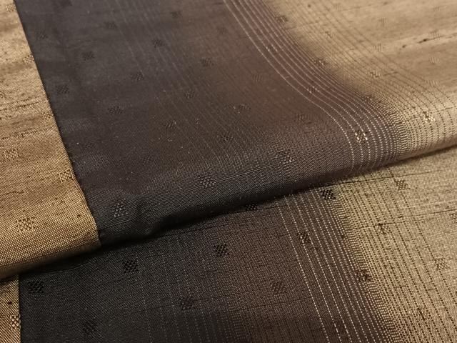 平和屋着物●上質な紬 縞 正絹 逸品 未使用 AAAZ0250zg
