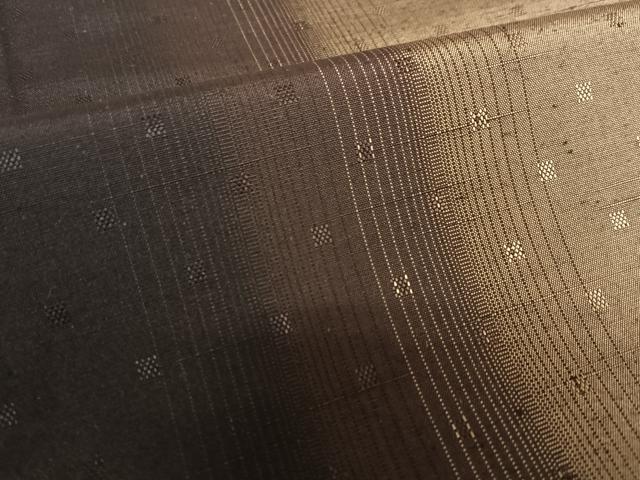平和屋着物●上質な紬 縞 正絹 逸品 未使用 AAAZ0250zg