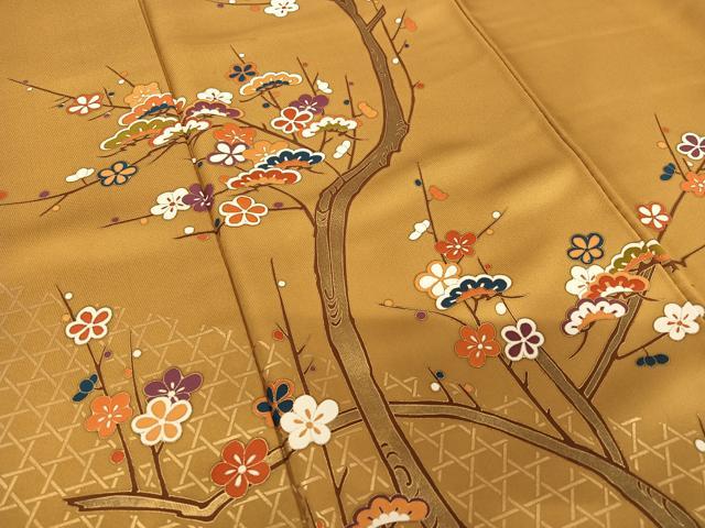 平和屋着物●訪問着 枝梅松文 金彩 正絹 逸品 AAAZ0285zg