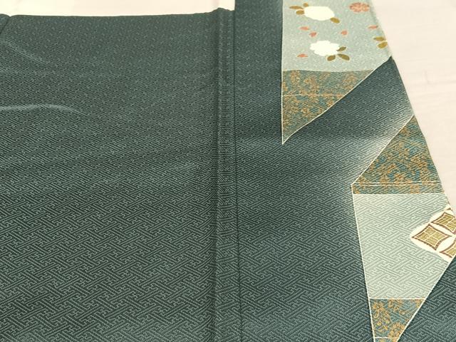 平和屋着物●訪問着 駒刺繍 地紙重ね花文 暈し染め 金彩 松坂屋扱い 正絹 逸品 AAAZ0311zg