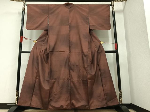 平和屋着物●上質な紬 霞 暈し染 正絹 逸品 AAAZ0527ph