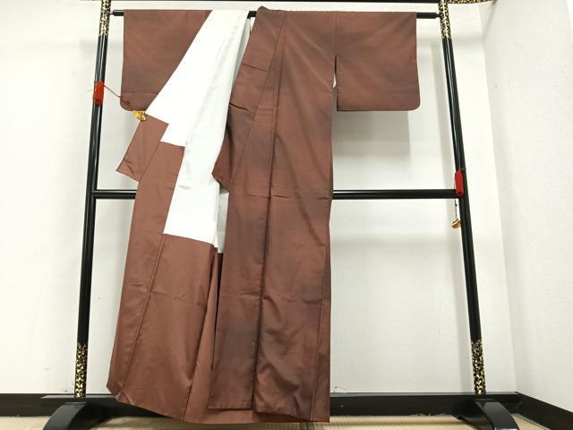 平和屋着物●上質な紬 霞 暈し染 正絹 逸品 AAAZ0527ph
