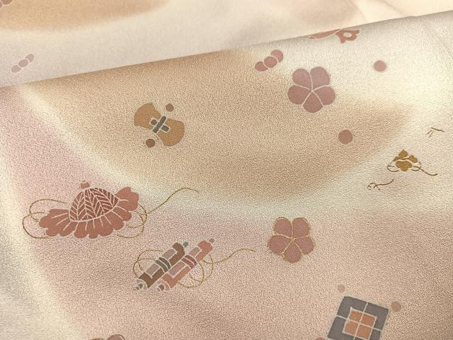 平和屋着物●創業460年・千總 訪問着 刺繍 花宝尽くし 暈し染め 正絹 逸品 AAAZ0537ph