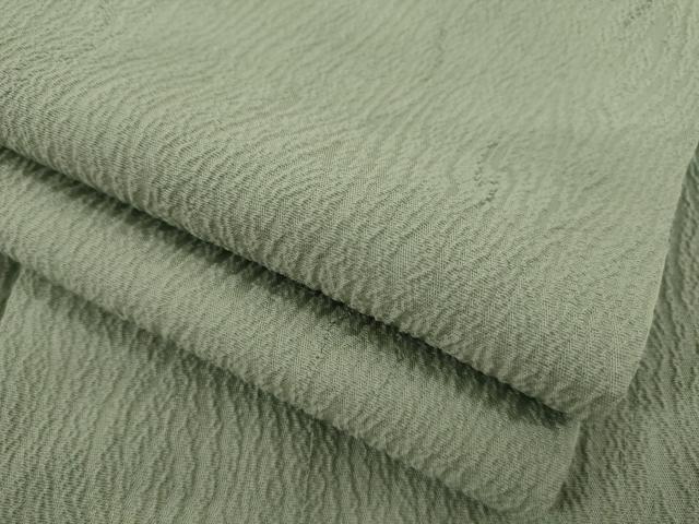 平和屋着物●上質な色無地 杢目地紋 利休鼠色 正絹 逸品 AAAZ0622ck