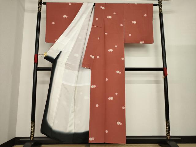 平和屋着物●上質な小紋 鈴文 正絹 逸品 AAAZ0660ck