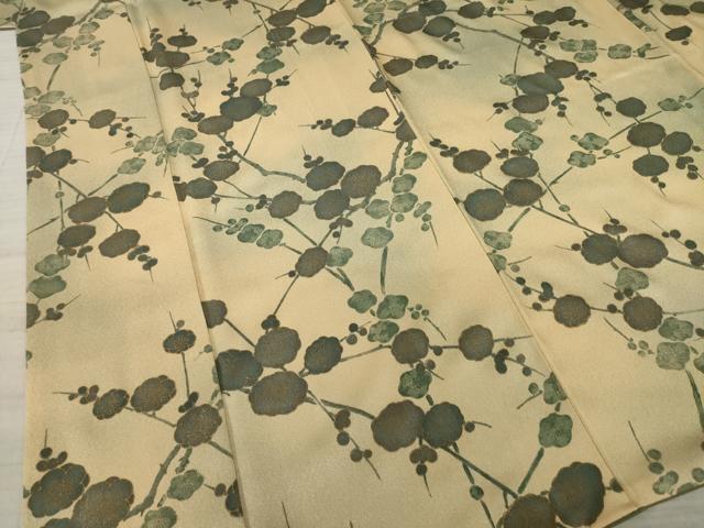 平和屋着物●上質な小紋 枝花文 正絹 逸品 AAAZ0675ck