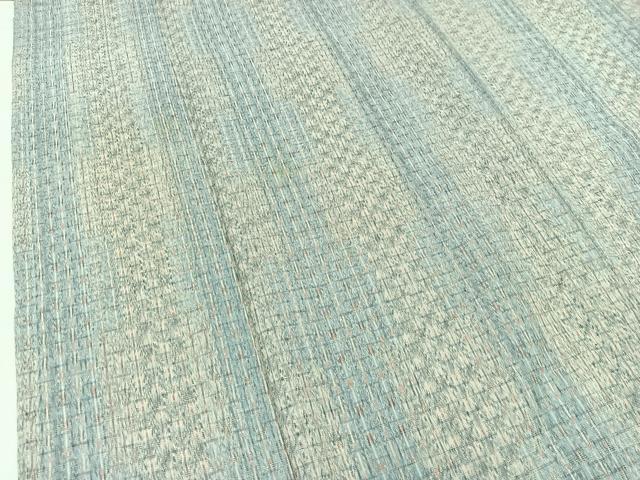 平和屋着物▽上質な紬 単衣 格子 正絹 逸品 AAAZ0689jh
