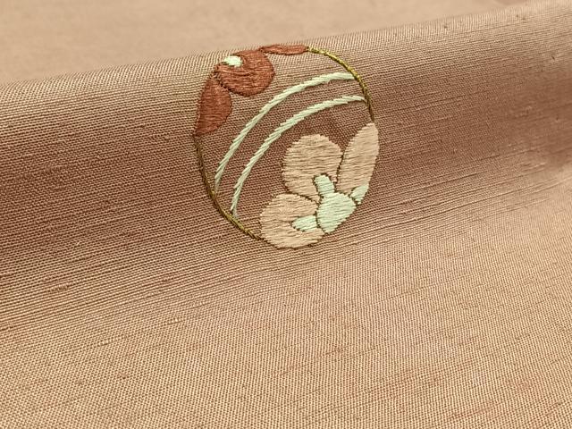 平和屋着物▽色留訪問着 単衣 総刺繍 毬文 金糸 ますいわ屋扱い 正絹 逸品 AAAZ0706jh