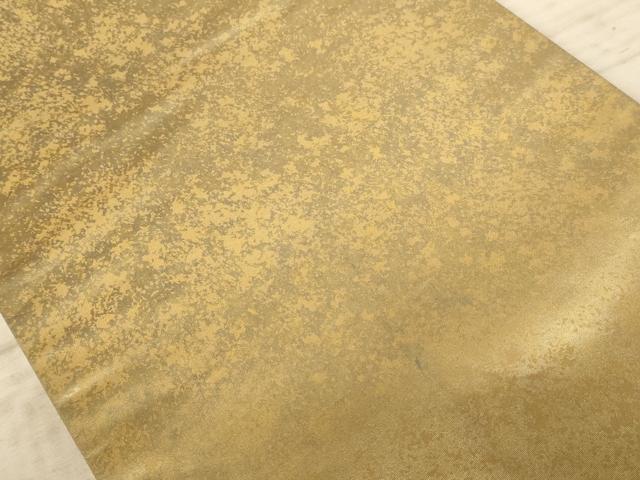 平和屋着物◎全通柄袋帯 霞文 金彩 正絹 逸品 AAAZ0750dt