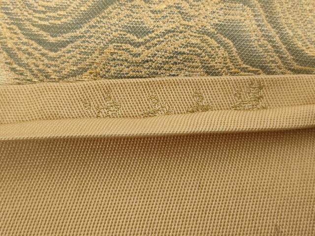 平和屋着物◎六通柄袋帯 霞文 金糸 正絹 逸品 AAAZ1134ou