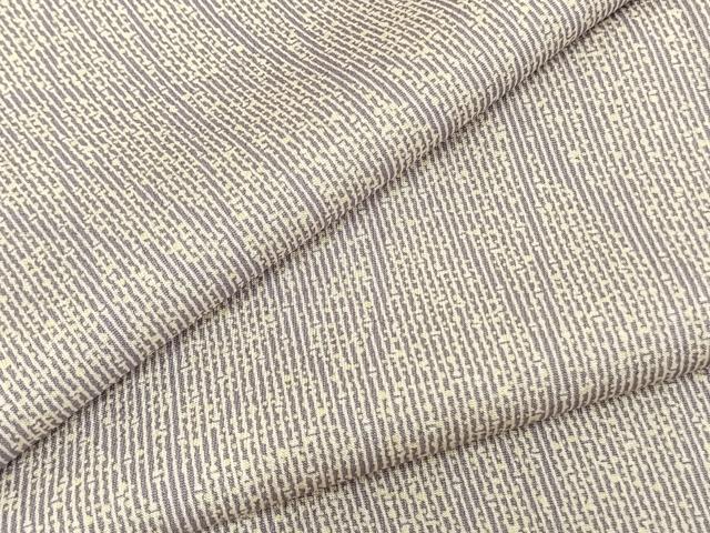 平和屋着物▽上質な小紋 単衣 よろけ縞 正絹 逸品 AAAZ1392fy