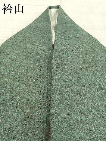 平和屋着物▽上質な小紋 単衣 幾何学文様 正絹 逸品 AAAZ1399fy