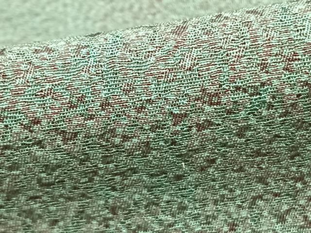 平和屋着物▽上質な小紋 単衣 幾何学文様 正絹 逸品 AAAZ1399fy