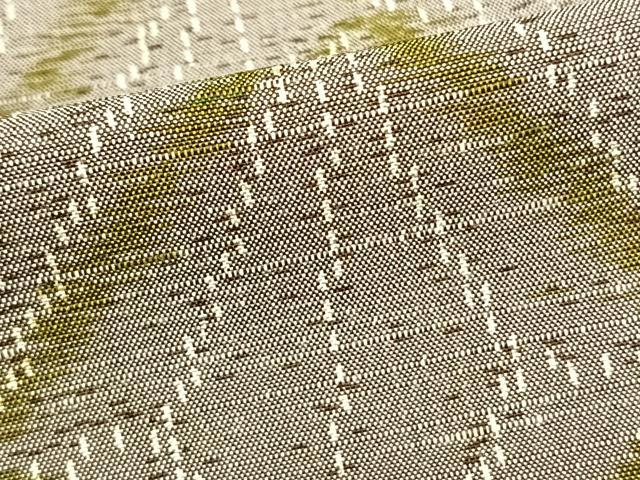 平和屋着物▽上質な紬 単衣 網目文 正絹 逸品 AAAZ1413fy