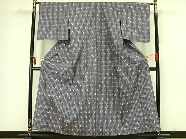 平和屋着物▽本場琉球絣 単衣 紬 正絹 逸品 未使用 AAAZ1419fy