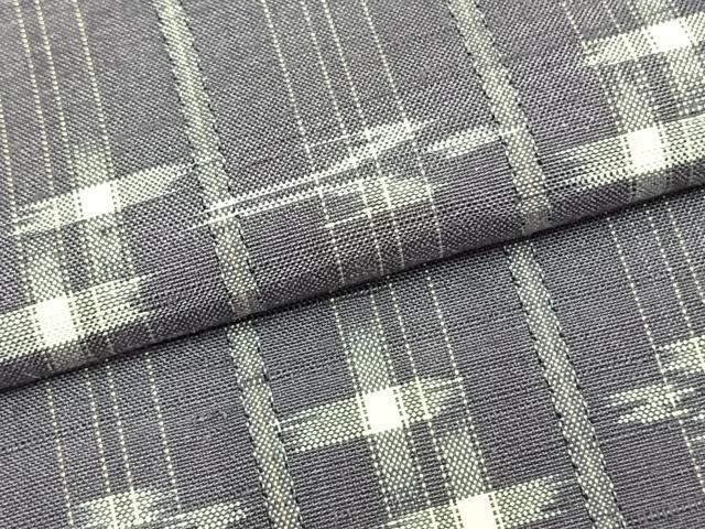 平和屋着物▽本場琉球絣 単衣 紬 正絹 逸品 未使用 AAAZ1419fy