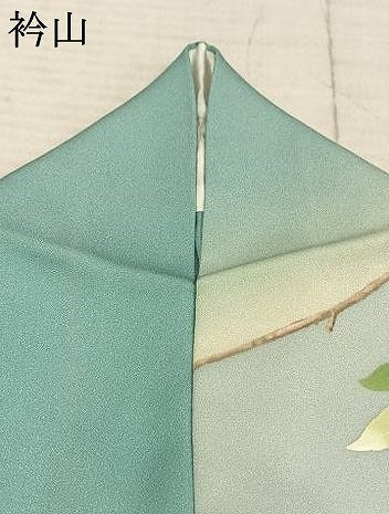 平和屋着物▽訪問着 単衣 作家物 草花文 銀彩 正絹 逸品 AAAZ1424fy