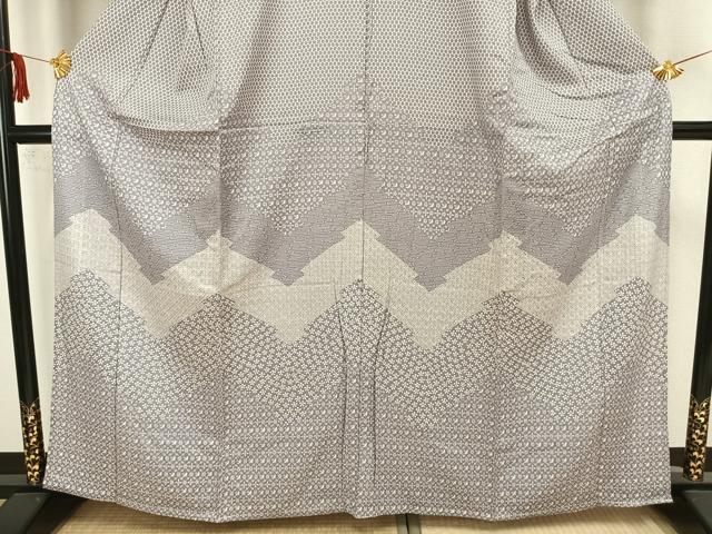 平和屋着物▽訪問着 単衣 花鳥文 正絹 逸品 AAAZ1465fy