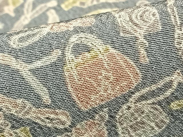 平和屋着物▽上質な小紋 単衣 抽象文様 正絹 逸品 AAAZ1485fy