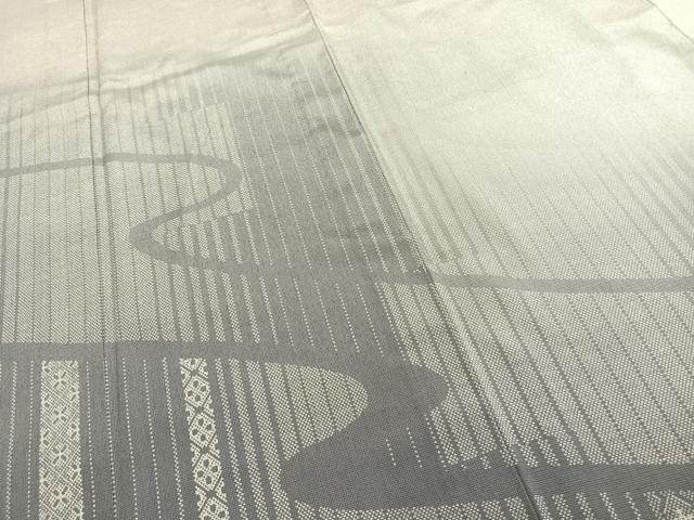 平和屋着物▽本塩沢 訪問着 単衣 流水文 正絹 逸品 AAAZ1487fy