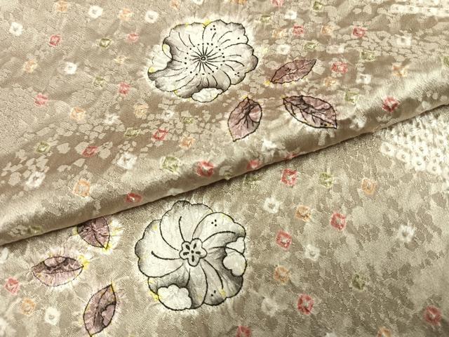 平和屋着物▽上質な小紋 単衣 絞り 辻が花 正絹 逸品 未使用 AAAZ1489fy