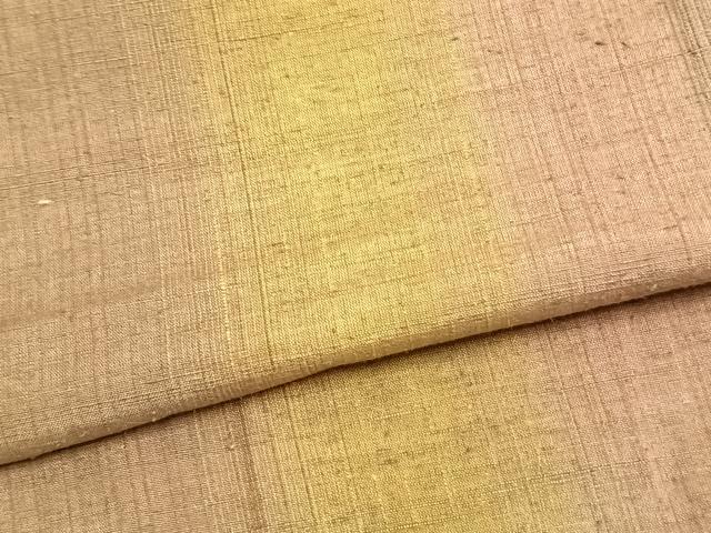 平和屋着物▽上質な紬 単衣 間道 正絹 逸品 AAAZ1491fy