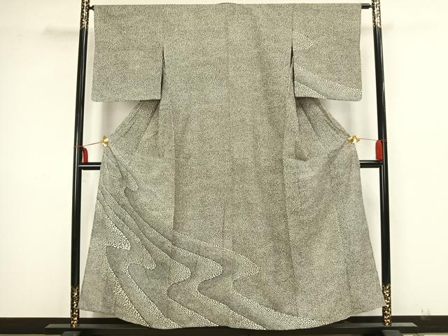 平和屋着物▽訪問着 単衣 流水文 正絹 逸品 AAAZ1495fy