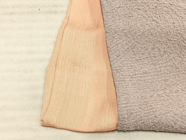 平和屋着物▽上質な小紋 単衣 霞文 正絹 逸品 AAAZ1498fy